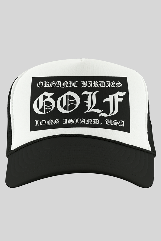 Chrome Golf Trucker Hat